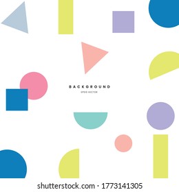 fondo vectorial abstracto con una variedad de colores y formas armoniosas