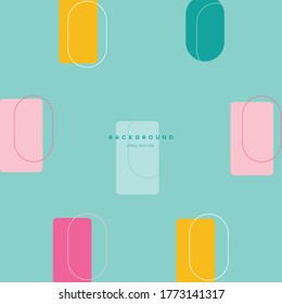 abstract vector background with a variety of colors and harmonious shapes