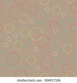 An abstract vector background of various circles