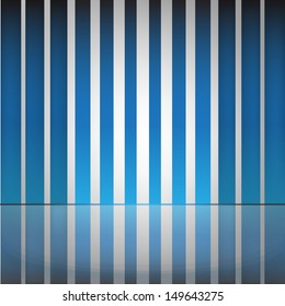 abstract vector background, vertical blue stripes, scene