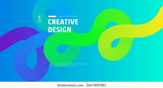 Abstract vector background with vibrant gradient colors and flowing dynamic shapes. Perfect for presentations, websites, and marketing materials. Ideal for modern and creative projects.