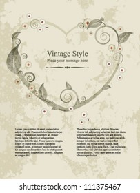 Abstract vector background. Vintage frame, element for design.