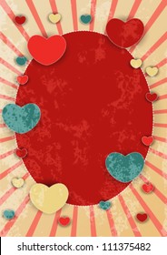 Abstract vector background. Vintage frame, element for design.