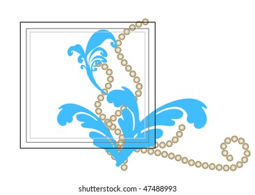 Abstract vector background. A vintage framework.