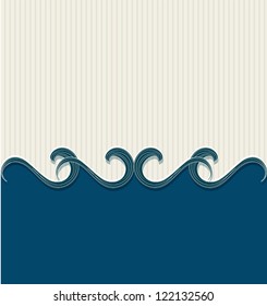 abstract vector background with vintage striped substrate