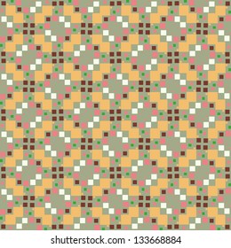 Abstract vector background in vintage style. Seamless pattern can be used for wallpapers, pattern fills, web page backgrounds, surface textures.
