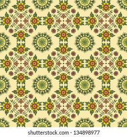 Abstract vector background in vintage style. Floral background.