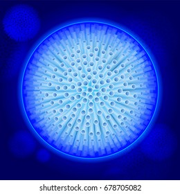 Abstract vector background. Viruses, bacteria Vector illustration