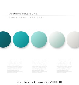 Abstract vector background with volume color circles 