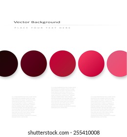 Abstract vector background with volume color circles 