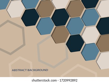 Abstract vector background. Volumetric geometric shapes. Cover design for magazine, book, screensaver, banner.