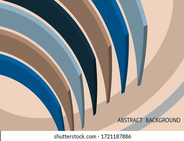 Abstract vector background. Volumetric geometric shapes. Cover design for magazine, book, screensaver, banner.