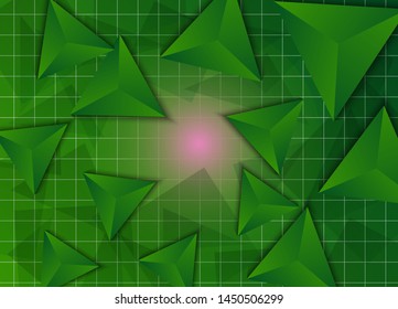 Abstract vector background of volumetric pyramids. EPS 10.