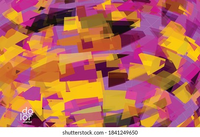 Abstract vector background or wallpaper with digital geometric polygonal transparent texture over wire frame futuristic shape. Technology data science banner template.