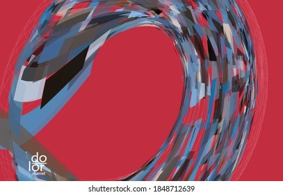 Abstrakter Vektorhintergrund oder Bildschirmhintergrund mit digitaler geometrischer, polygonaler, transparenter Textur auf Drahtrahmen-futuristischer Form. Banner-Vorlage für Technologie-Datenwissenschaft.