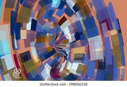 Abstract vector background or wallpaper with digital geometric polygonal transparent texture over wire frame futuristic shape. Technology data science banner template.