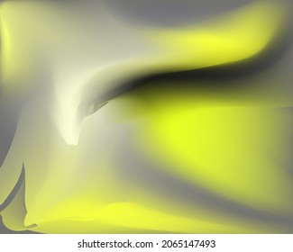 Abstract vector background. Wallpaper with gray-yellow gradient and black and white stains. Graphic gradient in liquid style for your design. Printable cover for the site