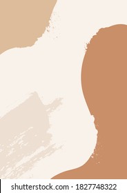 Abstract vector background with warm shades. Contemporary art. Art Textures in modern style. Autumn vibes. Perfect for print, poster, social media, cards, ig stories