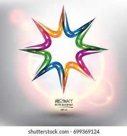 Abstract vector background. Watercolor and acrylic brush strokes on the white panel with place for your text. Can be used for poster, brochure and advertisement material. Vector illustration. Eps10.
