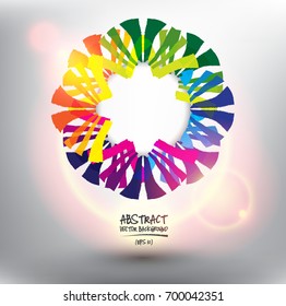 Abstract vector background. Watercolor and acrylic brush strokes on the white panel with place for your text. Can be used for poster, brochure and advertisement material. Vector illustration. Eps10.