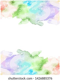 abstract vector background with watercolor effect. Vector color spots and splashes