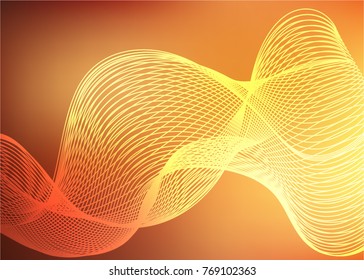 Abstract vector background wave