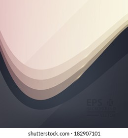 Abstract vector background with wave layer 