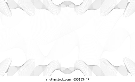 Abstract vector background of wave line on white background