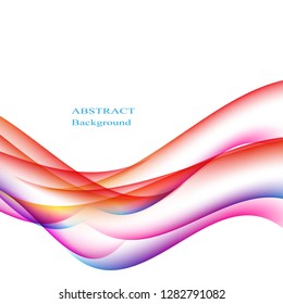 Abstract vector background, waved lines