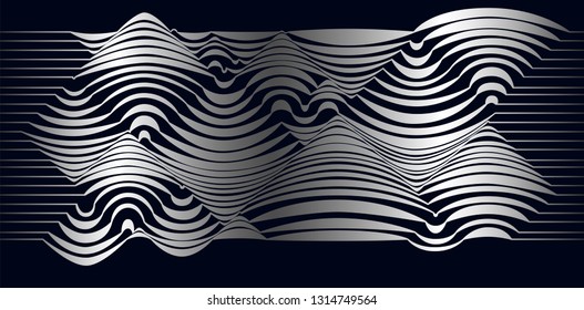 Abstract vector background of waves.