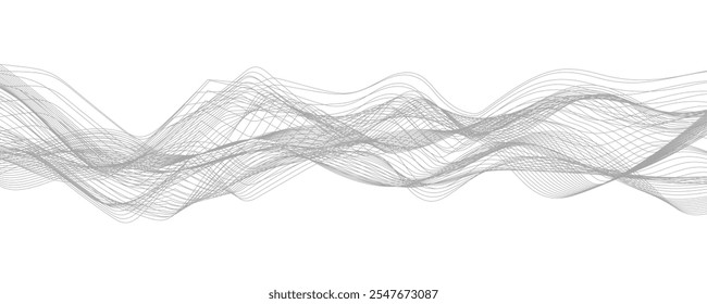 abstract vector background with waves