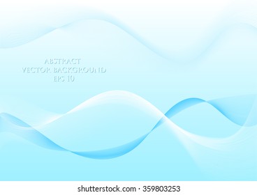 Abstract vector background with waves