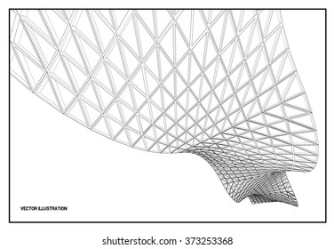 Abstract vector background with waves