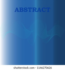 Abstract vector background of waves. 3D optical illusion- line art.