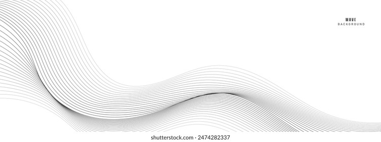 Abstract vector background with waves. EPS10