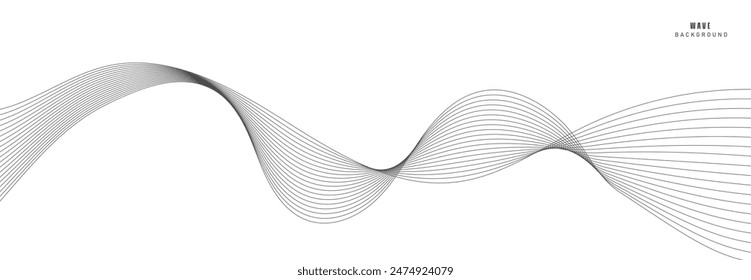 Abstract vector background with waves. EPS10