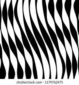 Abstract Vector Background of Waves, Line Stripes Irregular Wave Background, Abstract Minimal Design, Stylized Flowing Water 3d Illusion, Graphic Line Art