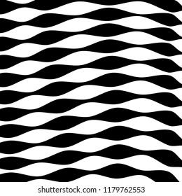 Abstract Vector Background of Waves, Line Stripes Irregular Wave Background, Abstract Minimal Design, Stylized Flowing Water 3d Illusion, Graphic Line Art