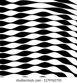 Abstract Vector Background of Waves, Line Stripes Irregular Wave Background, Abstract Minimal Design, Stylized Flowing Water 3d Illusion, Graphic Line Art