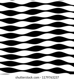 Abstract Vector Background of Waves, Line Stripes Irregular Wave Background, Abstract Minimal Design, Stylized Flowing Water 3d Illusion, Graphic Line Art
