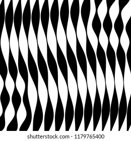 Abstract Vector Background of Waves, Line Stripes Irregular Wave Background, Abstract Minimal Design, Stylized Flowing Water 3d Illusion, Graphic Line Art