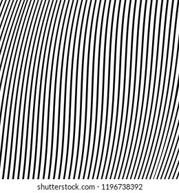 Abstract Vector Background of Waves, Line Stripes Irregular Wave Background, Abstract Minimal Design, Stylized Flowing Water 3d Illusion, Graphic Line Art