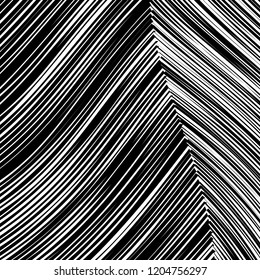 Abstract Vector Background of Waves, Line Stripes Irregular Wave Background, Abstract Minimal Design, Stylized Flowing Water 3d Illusion, Graphic Line Art