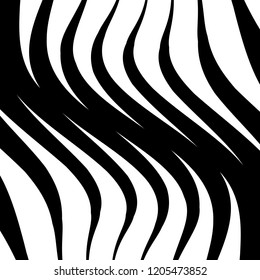 Abstract Vector Background of Waves, Line Stripes Irregular Wave Background, Abstract Minimal Design, Stylized Flowing Water 3d Illusion, Graphic Line Art