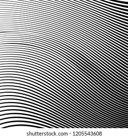 Abstract Vector Background of Waves, Line Stripes Irregular Wave Background, Abstract Minimal Design, Stylized Flowing Water 3d Illusion, Graphic Line Art