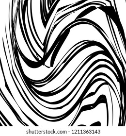 Abstract Vector Background of Waves, Line Stripes Irregular Wave Background, Abstract Minimal Design, Stylized Flowing Water 3d Illusion, Graphic Line Art