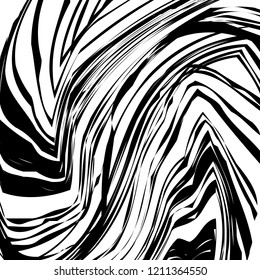 Abstract Vector Background of Waves, Line Stripes Irregular Wave Background, Abstract Minimal Design, Stylized Flowing Water 3d Illusion, Graphic Line Art