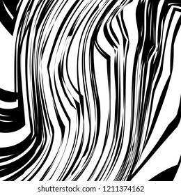 Abstract Vector Background of Waves, Line Stripes Irregular Wave Background, Abstract Minimal Design, Stylized Flowing Water 3d Illusion, Graphic Line Art