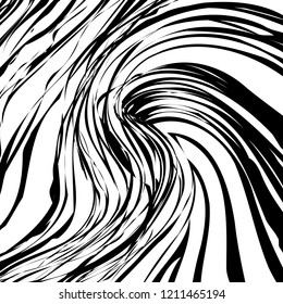 Abstract Vector Background of Waves, Line Stripes Irregular Wave Background, Abstract Minimal Design, Stylized Flowing Water 3d Illusion, Graphic Line Art