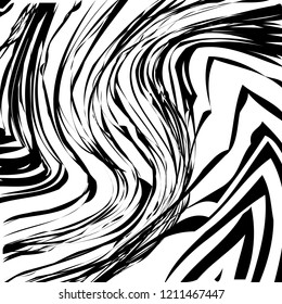 Abstract Vector Background of Waves, Line Stripes Irregular Wave Background, Abstract Minimal Design, Stylized Flowing Water 3d Illusion, Graphic Line Art